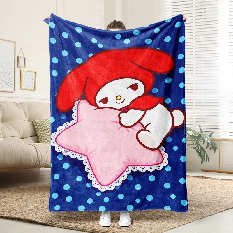 Christmas Throw Blanket - Coperta Sanrio My Melody Star Pillow,