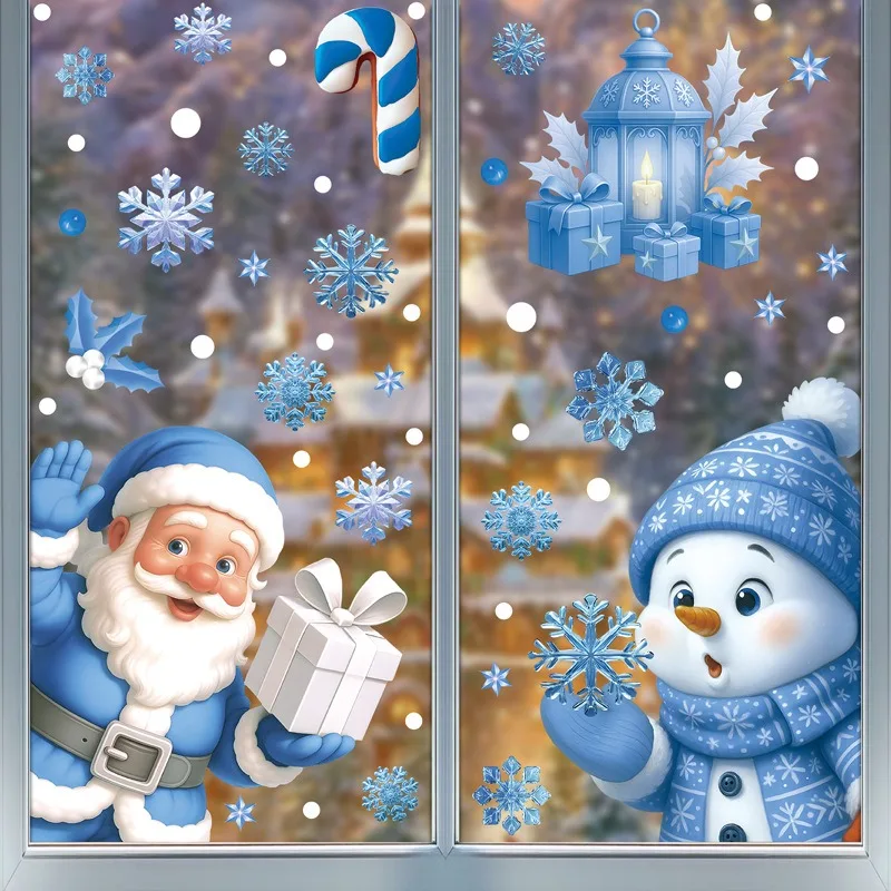 Snowflake Window Decal - Adesivo in Vetro Statico per Finestre