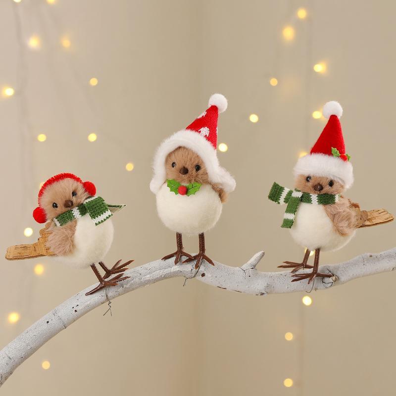 Santa Hat Plush - Decorazioni natalizie in peluche a forma
