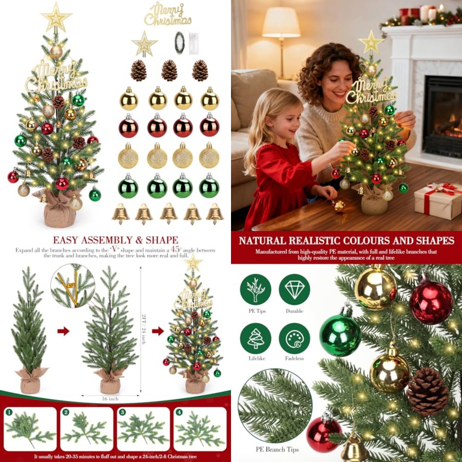 Mini Albero di Natale da 2 Pie - Christmas Tree Artificial recensione e prezzo