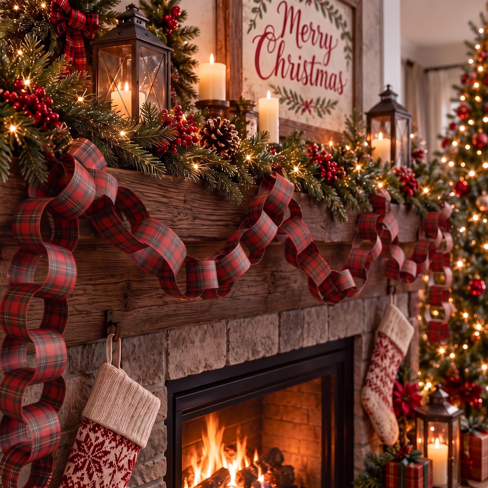 Ghirlanda a catena di carta a  - Christmas Throw Blanket recensione e prezzo